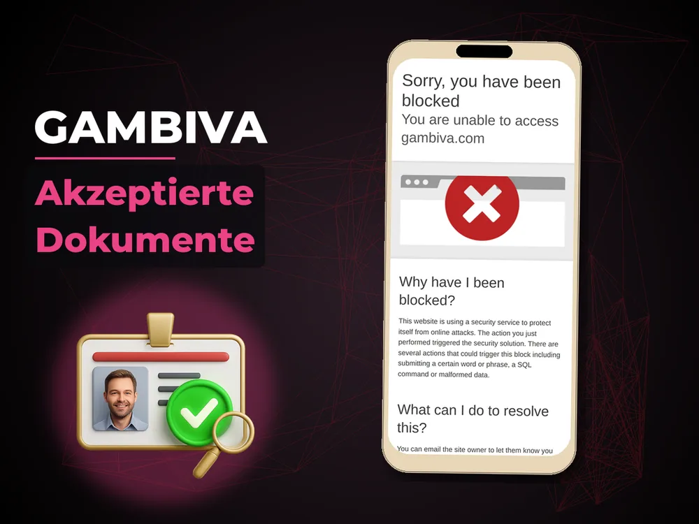 Gambiva - Akzeptierte Dokumente