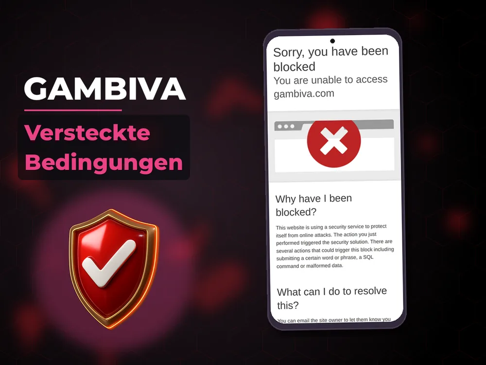 Gambiva - Versteckte Bedingungen