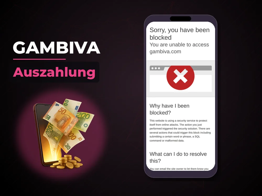 Gambiva - Auszahlung